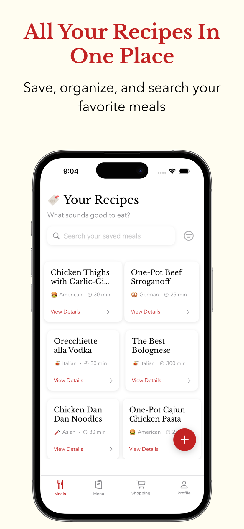 Meal Mate — all your recipes in one place